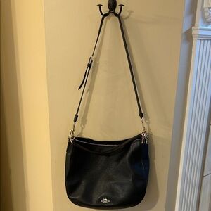 Coach Black Leather Shoulder Bag